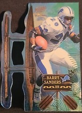 1996 Pacific Paramount BARRY SANDERS, Die Cut, Pro Bowl Card# 5, NM-MT Condition