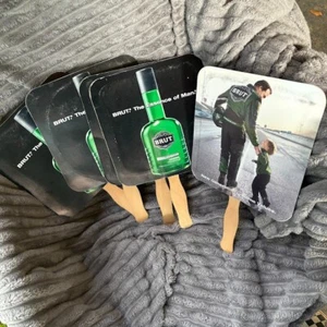 2005 Vintage BRUT COLOGNE Werbung HANDFANS Lot of 5 - Bild 1 von 4