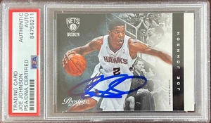Joe Johnson auto 2012 Panini Prestige #83 card Atlanta Hawks PSA Encapsulated - Picture 1 of 3
