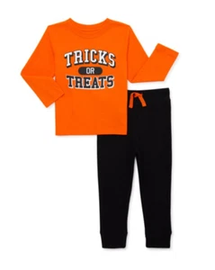 Halloween Way to Celebrate! Toddler Boy Long-Sleeve T-Shirt and Joggers NWT Sz 5 - Picture 1 of 3