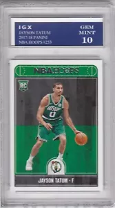 JAYSON TATUM ROOKIE CARD Boston Celtics RC Basketball 2017 NBA HOOPS GEM MINT 10 - Picture 1 of 1