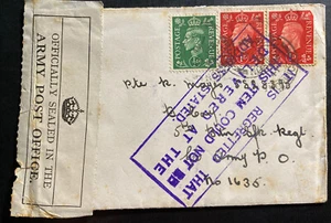 1941 Hethersett England Officially Sealed cover to Army Post Office 1635 - Picture 1 of 2