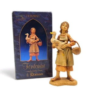 Figura Fontanini Depose Itqly Deborah With Goose Nativity 5" 1983 en caja - Imagen 1 de 11