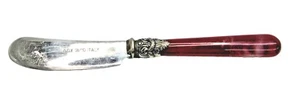 Cuchillo de mantequilla de acero inoxidable con mango rojo Eme 18/10 Italia Napoleón Italia Burdeos #HR - Imagen 1 de 7