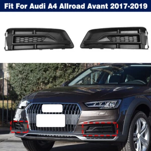 Pair Front Grille Fog Light Lamp Cover Bezel For Audi A4 Allroad Avant 2017-2019 - Bild 1 von 10