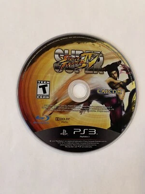 CAPCOM Super Street Fighter IV (Sony PlayStation 3, 2010) Cleaned & Tested Disc - Image 1 of 4