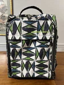geoffrey beene luggage bag rolling multicolored travel 17 X 12” Inches
