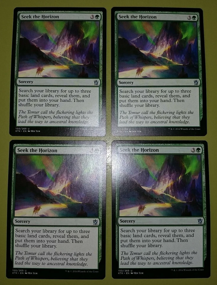 Seek the Horizon x4 Khans of Tarkir 4x Playset Magic the Gathering MTG - Image 1 of 1