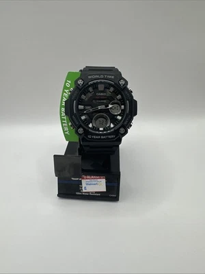 Casio MW610H-1AV Reloj Hombre Batería 10 Años 100M WR Correa Resina Negra Nuevo Foto 1 de 4