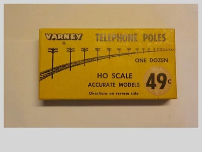 HO 1 Caja De Teléfono VARNEY De Colección 12 Postes Kit Nuevo en Caja #2407 Foto 1 de 4
