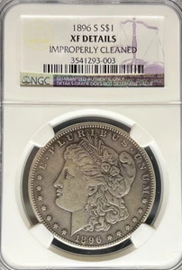 Dólar Morgan 1896-S XF detalles NGC (#PA3541293003) - Imagen 1 de 2