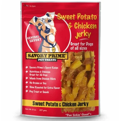 Savory Prime Sweet Potato & Chicken Jerky Treats For Dogs (8oz) - Image 1 of 2