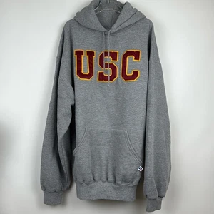 Russell Athletic USC Gray Drawstring Hoodie Size XL - Picture 1 of 6