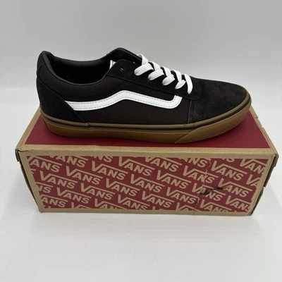 Zapatos de Skate Vans Ward Café Marrón Gamuza/Lona - Talla 4Y Nuevos con Etiquetas Foto 1 de 4