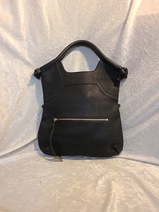 BOLSO DE HOMBRO ESPACIOSO FOLEY + CORINNA DE CUERO GENUINO NEGRO BOLSO DE MANO MONEDERO - Imagen 1 de 20