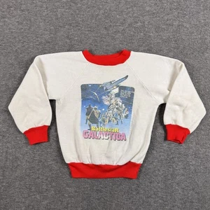 Vintage Battlestar Galactica Sweater Youth Small Retro Sci-Fi TV Show 1978 70s - Picture 1 of 10