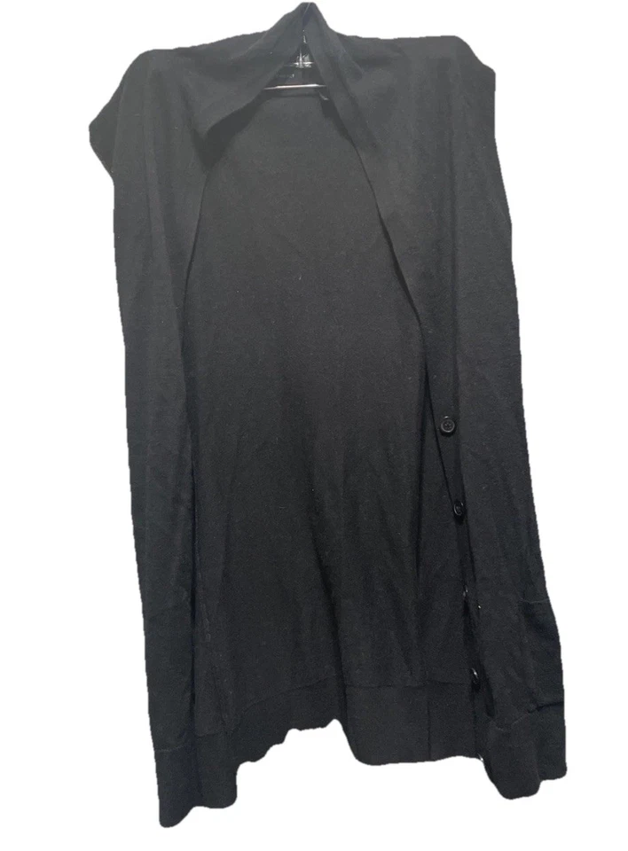 Suéter sem mangas Context preto cashmere gola alta pequeno - Imagem 1 de 4