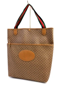 GUCCI Vintage Sherry line Micro GG Tote Shoulder Bag Beige – Authentic G010 - Picture 1 of 20