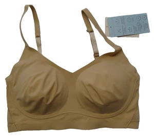 Maglione nuovo con etichette True and Co Body M coppa intera maglia triangolo reggiseno nudo sollevamento corpo 14811 - Foto 1 di 9