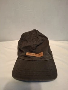 Vintage Polo Sport Ralph Lauren Slideback Hat Black OSFA Made USA Leather Patch - Picture 1 of 13