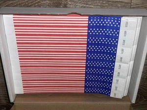 Pulseras de fibra de seguridad Tyvek con patrón de bandera de EE. UU. 3/4" 1000 numeradas en caja - Imagen 1 de 4