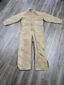 Carhartt X01 BRN Brown Duck Work Coveralls Overalls Size 48 Reg. - Picture 1 of 7