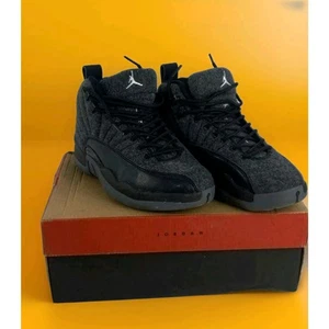 Nike Air Jordan XII 12 Retro Lana 2016 Grigio Scuro Nero Taglia 7 852627-003 Nuove - Foto 1 di 8