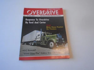 Overdrive OCTOBER 1976 semi 1949 peterbilt needle nose 220 cummins brownlite us - Picture 1 of 12