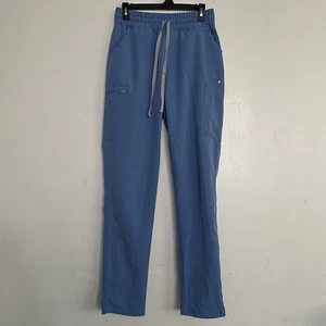 Women’s FIGS High Waisted Yola Skinny Scrub Pants Ceil Blue 1876 Size Small Tall - Picture 1 of 11