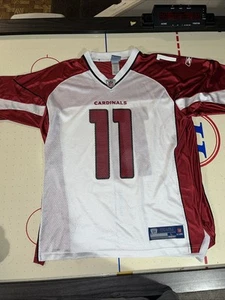 Larry Fitzgerald # 11 Arizona Cardinals equipment NFL jersey Reebok size L - Picture 1 of 16