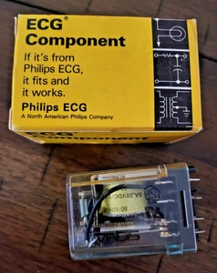 Phillips ECG RLY1953 3PDT 10 Ampere Bobina 24VDC NOS - Foto 1 di 10