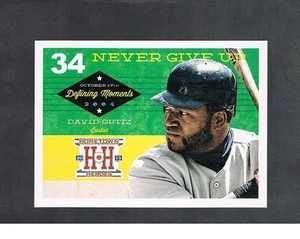 DAVID ORTIZ #DM18 RED SOX Defining Moments 2013 panini Hometown Heroes - Picture 1 of 1