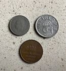 Old Sweden Swedish Coins Various Job Lot