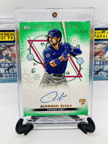 Alfonso Rivas RC Auto SP /125 Green Rookie Card 1 Autograph Topps Cubs ...