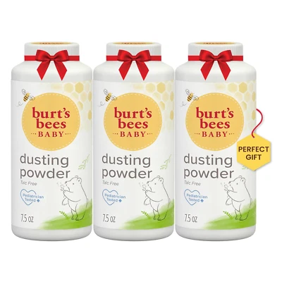 Burt'S Bees Christmas Gifts Baby Dusting Powder 7.5 Ounces Pack of 3 - Image 1 of 4