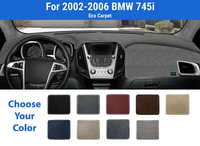 Cubierta alfombrilla salpicadero para BMW 745i 2002-2006 (alfombra polivinílica) Foto 1 de 4