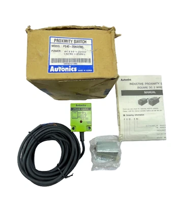 Autonics PS40-20AO Proximity Switch AC110-220V with 5M cord Sensor - Image 1 of 4