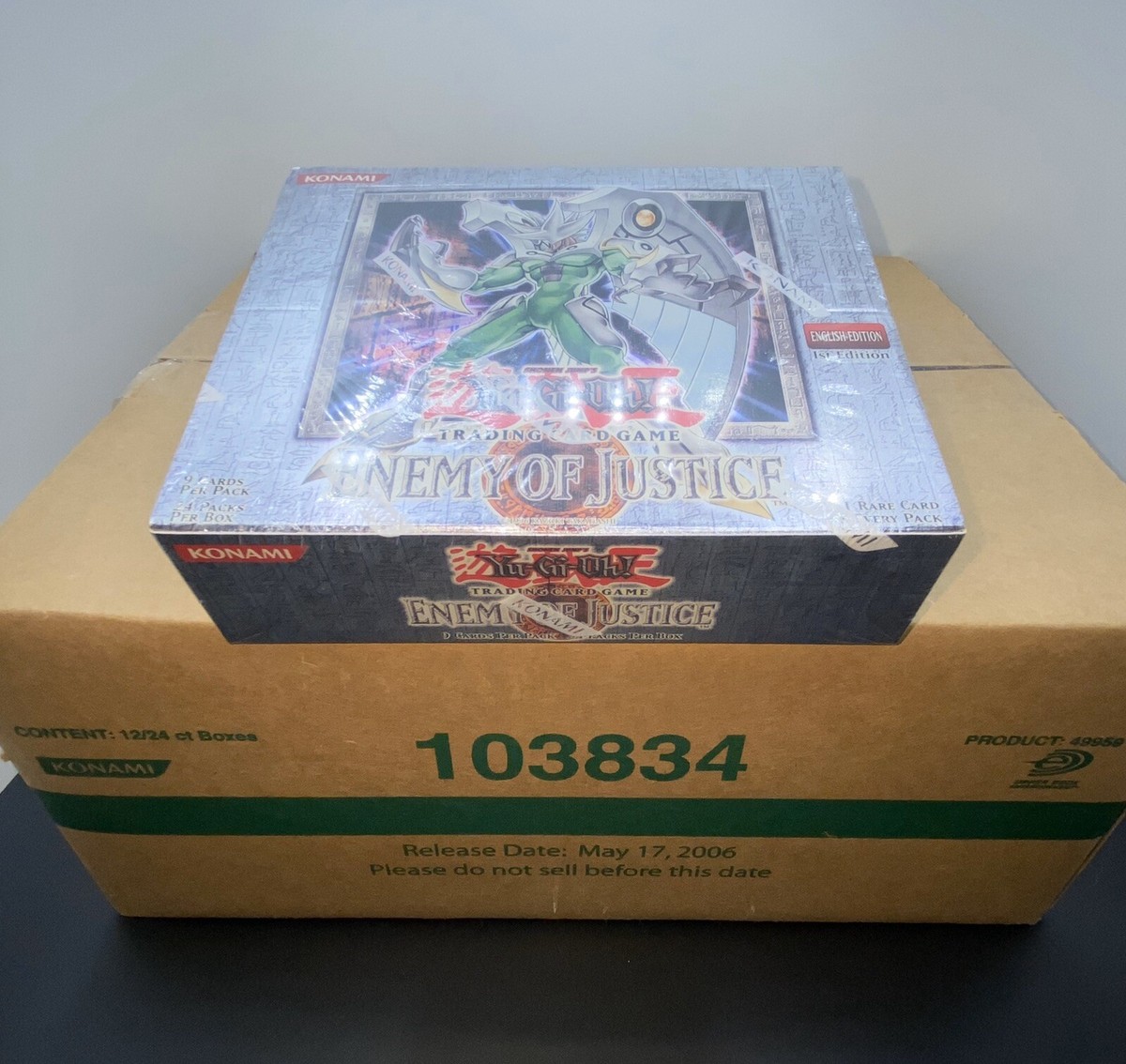 遊戯王 - ENEMY OF JUSTICE 未開封BOX 　管理01 1BOX Yu-Gi-Oh!] I got the out-of-print box set 