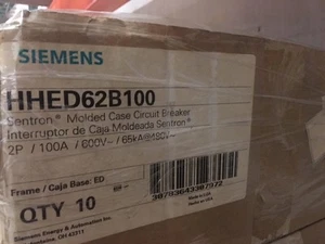 NEW SIEMENS HHED62B100 2P 100A HHED SIEMENS CIRCUIT BREAKER - Picture 1 of 1
