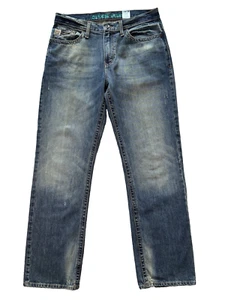 Cinch Jeans Mens 34x34 Blue Grant White Label Relaxed Straight Leg Medium Wash - Picture 1 of 10