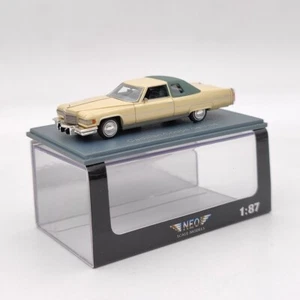 NEO SCALE MODELS 1/87 Cadillac Coupe de Ville Beige Resin Car Limited Collection - Imagen 1 de 7