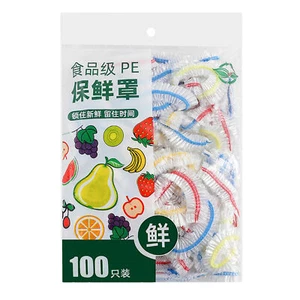 100-300pcs Fresh Keeping Bags Reusable Elastic Food Storage Covers for Bowl - Picture 1 of 15
