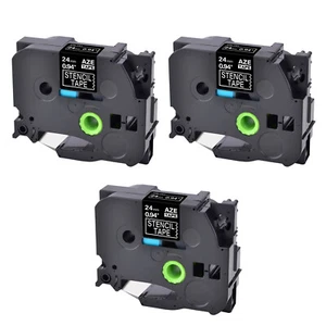 Cassette de etiquetas 3PK Mobile Solutions STE151 STE-151 para Brother PT540 18 mm 0,94" - Imagen 1 de 4