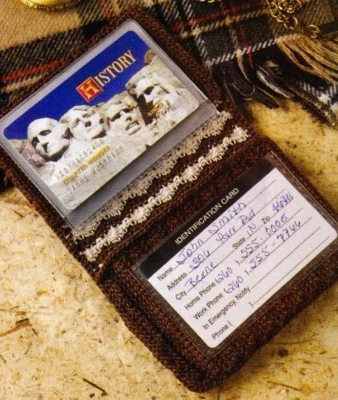 COOL Men's Snakeskin-look Crochet Wallet/Pouch/Crochet Pattern INSTRUCTIONS ONLY - Image 1 of 2