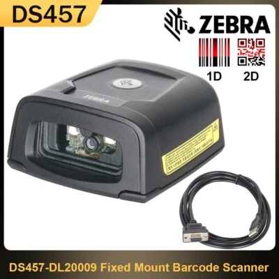 Zebra DS457-DL20009 Fixed Mount 1D 2D Barcode Scanner Reader with USB Cable - Image 1 of 4