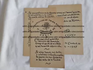 Einladung zur Retrospektive von Frida Kahlo, Mexiko, 1967 - Bild 1 von 2