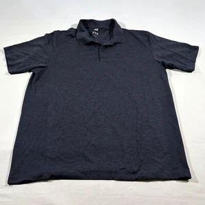 Uniqlo Herren Poloshirt Navy Kurzarm Poly Nylon Strick Piqué Preppy Oberteil Gr. XL - Bild 1 von 8