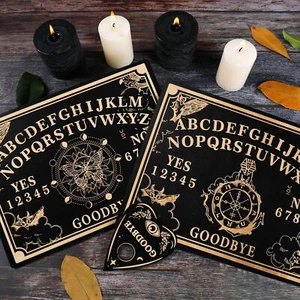 1*Black Divination Wood Board,EngravedMagic Board Ouija Board For Metaphysical - Picture 1 of 14