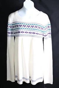 ENERGIE GIRLS LONG SLEEVES WHITE PULLOVER SWEATER  XL NWT - Picture 1 of 5