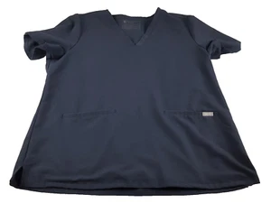 Figs FW1100 Casma V-Neck Scrub Top Women's XL Quit Navy Blue PO# 2185 Medical - Picture 1 of 6